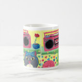 Niedliche Küche im Schlafzimmer Retro Art Kaffeetasse (Mittel)