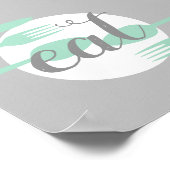 niedliche Küche - Kunst im modernen Stil Poster (Ecke)