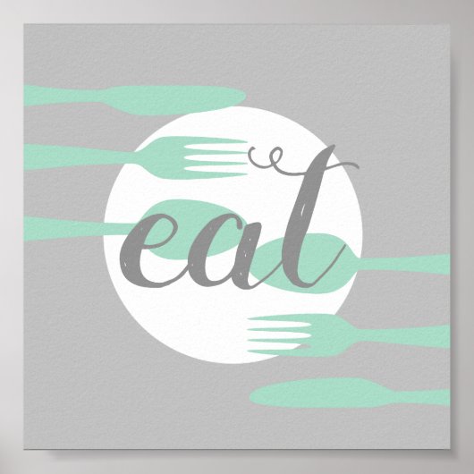 niedliche Küche - Kunst im modernen Stil Poster (Vorne)