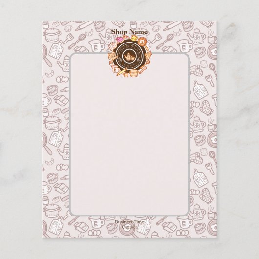 Niedliche Küche Menü Brown (Vorne)