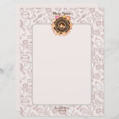 Niedliche Küche Menü Brown (Vorne/Hinten)