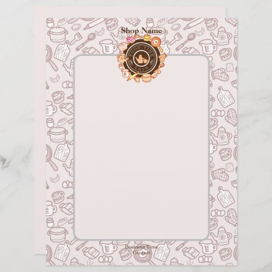 Niedliche Küche Menü Brown (Vorne/Hinten)