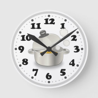Niedliche Küche Runde Wanduhr