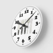 Niedliche Küche Runde Wanduhr (Winkel)