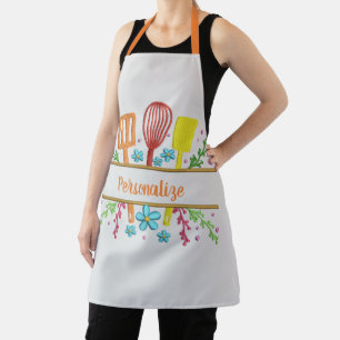 Niedliche Küche Utensils Personalisiert Schürze