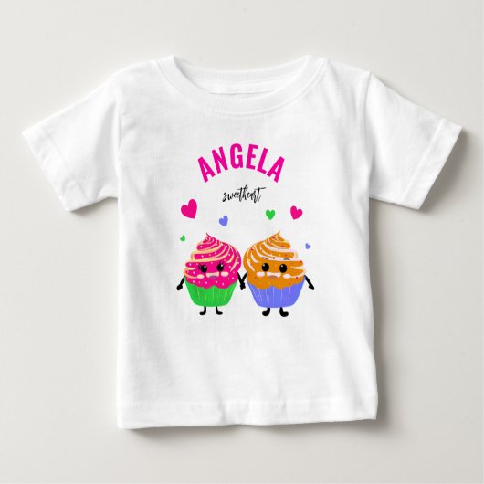 Niedliche Kuchen Baby T-shirt (Vorderseite)