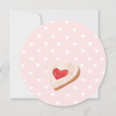 Niedliche Kuchen Babydusche Einladung (Rückseite)