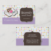 Niedliche Kuchen-, Brezel-und Visitenkarte (Vorne/Hinten)