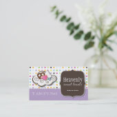 Niedliche Kuchen-, Brezel-und Visitenkarte (Stehend Vorderseite)