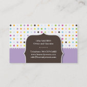 Niedliche Kuchen-, Brezel-und Visitenkarte (Rückseite)