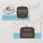 Niedliche Kuchen-, Brezel-und Visitenkarte (Vorne/Hinten)