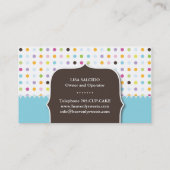 Niedliche Kuchen-, Brezel-und Visitenkarte (Rückseite)