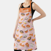 Niedliche Kuchen, Donuts und Kuchen mit Namen Schürze (InSitu)