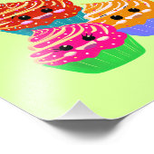 Niedliche Kuchen Fotodruck (Ecke)