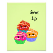 Niedliche Kuchen Fotodruck (Vorne)