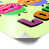 Niedliche Kuchen Fotodruck (Ecke)