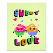 Niedliche Kuchen Fotodruck (Vorne)