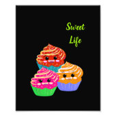 Niedliche Kuchen Fotodruck (Vorne)