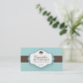 Niedliche Kuchen-Geschäfts-Karte Visitenkarte (Stehend Vorderseite)