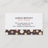 Niedliche Kuchen-Geschäfts-Karten Visitenkarte (Rückseite)