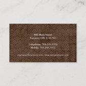 Niedliche Kuchen-Geschäfts-Karten Visitenkarte (Rückseite)