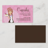 Niedliche Kuchen-Geschäfts-Karten Visitenkarte (Vorne/Hinten)