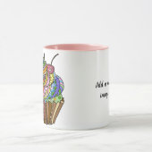 Niedliche Kuchen-Kaffee-Tasse Tasse (Zentrum)