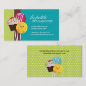 Niedliche Kuchen-Pop-Geschäfts-Karten Visitenkarte (Vorne/Hinten)