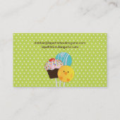 Niedliche Kuchen-Pop-Geschäfts-Karten Visitenkarte (Rückseite)