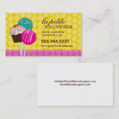 Niedliche Kuchen-Pop-Geschäfts-Karten Visitenkarte (Vorne/Hinten)