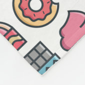 Niedliche Kuchen und Desserts Fleecedecke (Ecke)