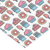 Niedliche Kuchen und Desserts Kurzer Tischläufer (Ecke)