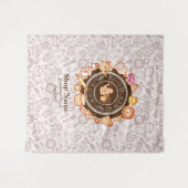 Niedliche Küchengeschirr Braunband Wandteppich (Vorderseite (Horizontal))