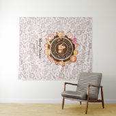 Niedliche Küchengeschirr Braunband Wandteppich (Beispiel (Horizontal))