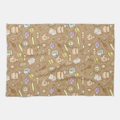 Niedliche Küchengeschirr Brown Geschirrtuch (Horizontal)