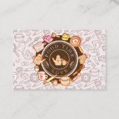 Niedliche Küchengeschirr Brown Visitenkarte (Vorderseite)