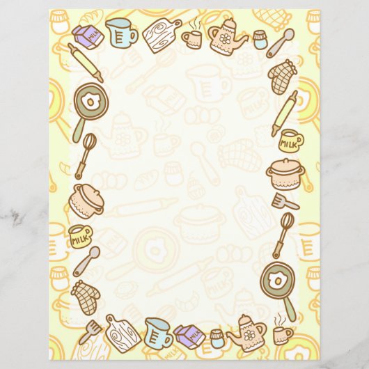 Niedliche Küchengeschirr Gelb (Vorderseite)