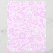 Niedliche Küchengeschirr Rosa Blatt (Rückseite)