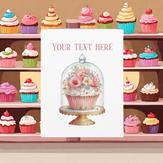 Niedliche Kuchenliebhaber fügen Text hinzu Karte