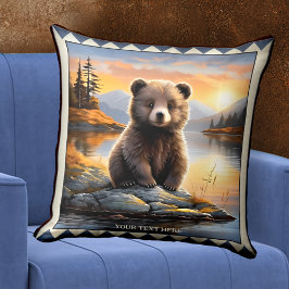 Niedliche Kuddylle Bear Cub Animal Art Kissen