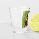 Niedliche Kuh 4 Cent Schnapsglas (Links)