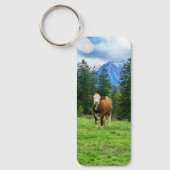Niedliche Kuh auf der Weide, Fotografie Schlüsselanhänger (Vorderseite)