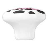 Niedliche Kuh, Babykuh, kleine Kuh, Nutztier Keramikknauf (Seitenansicht)