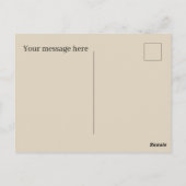 Niedliche Kuh-Blume hinzufügen Postkarte (Rückseite)