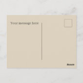 Niedliche Kuh-Blume hinzufügen Postkarte (Rückseite)