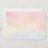 Niedliche Kuh Blütenrosa Gold Einladung (Rückseite)