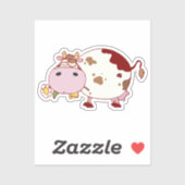 Niedliche Kuh Design Farm Leben Rinder Lover Gesch Aufkleber (Blatt)