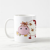 Niedliche Kuh Design Farm Leben Rinder Lover Gesch Kaffeetasse (Links)