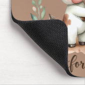 Niedliche Kuh Die besten Freunde Umarmung Kunst un Mousepad (Ecke)