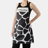 Niedliche Kuh Druckfarbe Schwarzweiß benutzerdefin Schürze (InSitu)